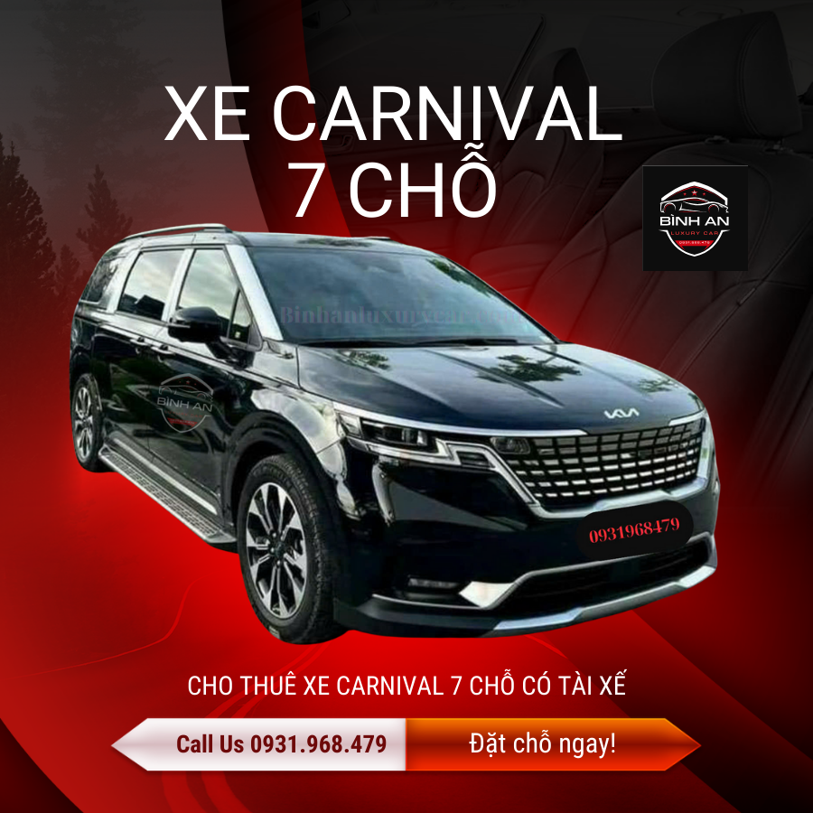 cho thuê xe 7 chỗ carnival