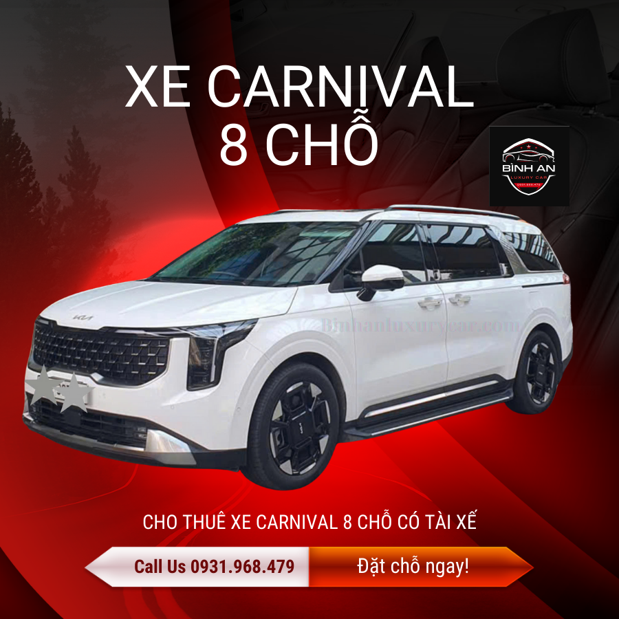 cho thuê xe 8 chỗ carnival